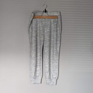 Three Dots grey/white cropped lounge pants XS